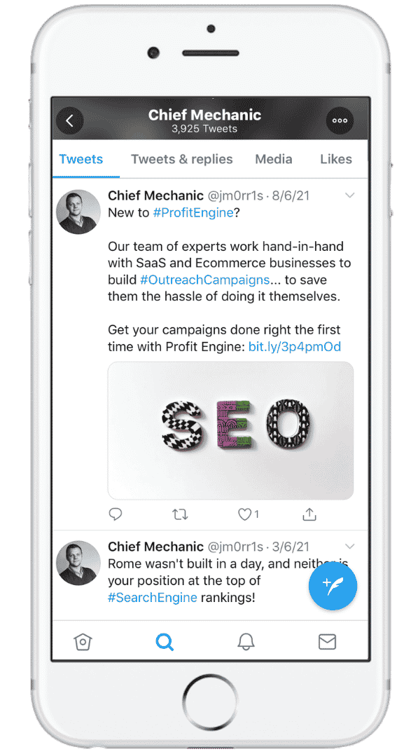 Twitter Profit Engine Jason Morris Social Media Post
