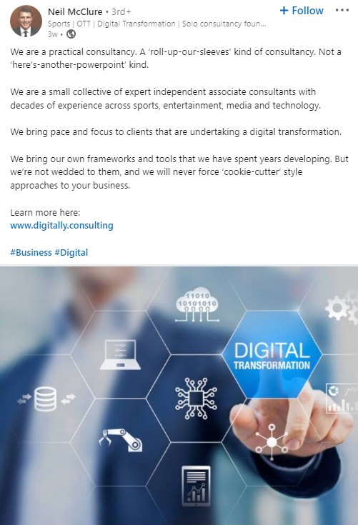 consulting post example consulting post example