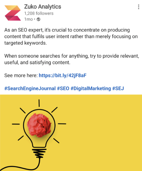 SaaS post example SaaS post example