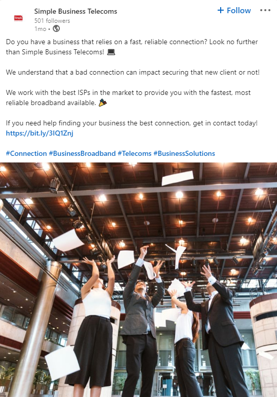 business services post example business services post example