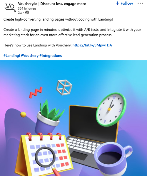 Vouchery post example Vouchery post example