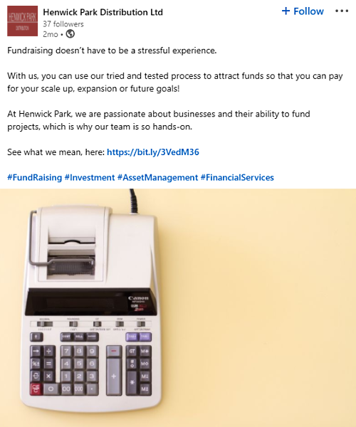 Henwick Park post example Henwick Park post example