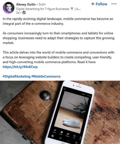 Ariz Marketing post example Ariz Marketing post example