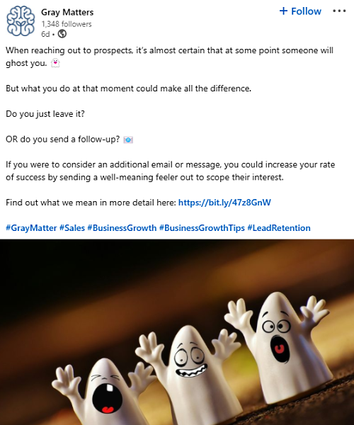 Gray Matters post example Gray Matters post example