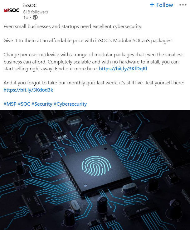 inSOC, Computer & Network Security, SOCaas solution based on the NIST Cybersecurity Framework, Promo inSOC, Computer & Network Security, SOCaas solution based on the NIST Cybersecurity Framework, Promo