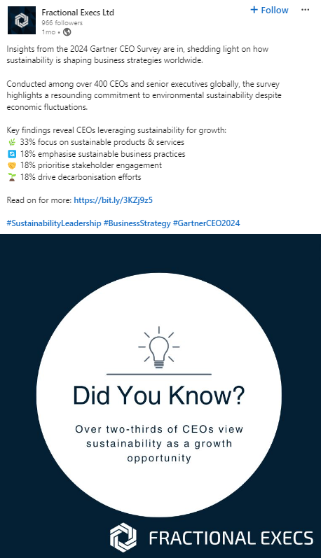 Ask Questions - Good LinkedIn Post Example