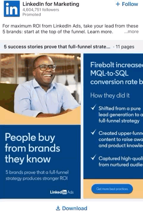 Create Carousel Posts - Good LinkedIn Post Example #12