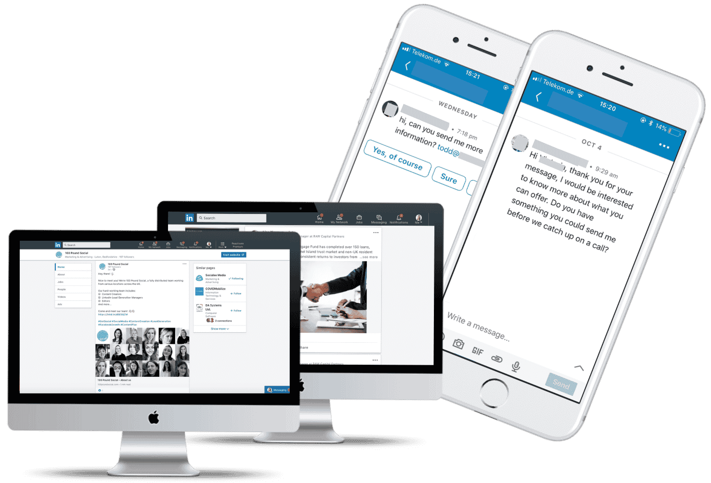 100 Pound Social - LinkedIn Lead Generation Sales Funnel